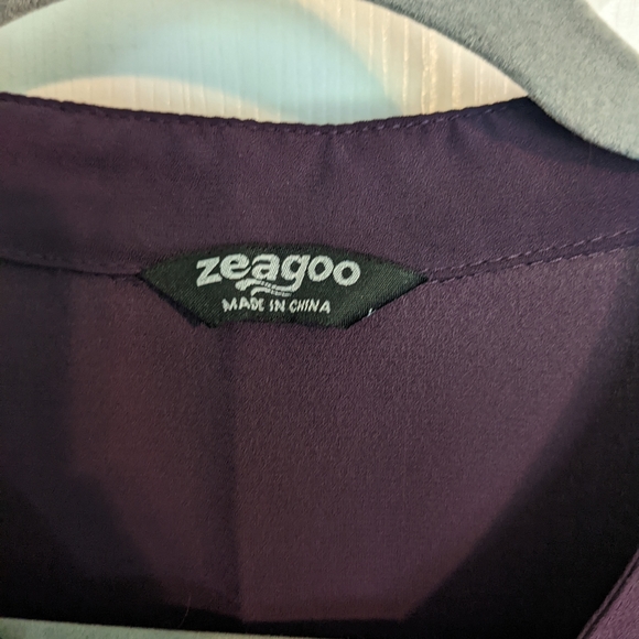 Zeagoo purple blouse size xl - Picture 3 of 3